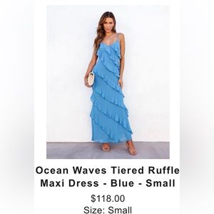 Brand New Vici Blue Maxi Dress